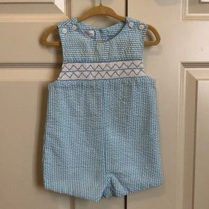 Baby Boy Blue Romper Jon Jon 9M